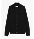 Knitted cardigan with funnel neck