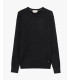 Maglia girocollo a trecce