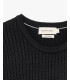 Maglia girocollo a trecce