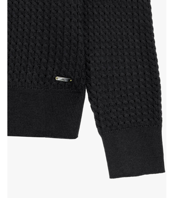 Maglia girocollo a trecce