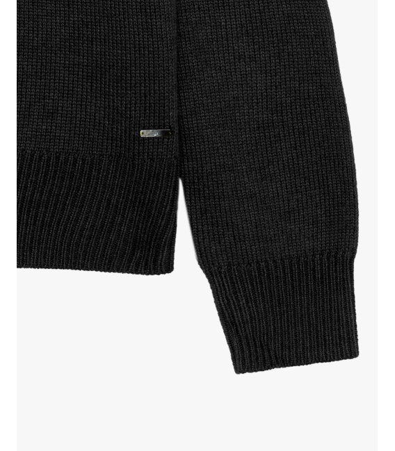 Maglia girocollo raglan boucle