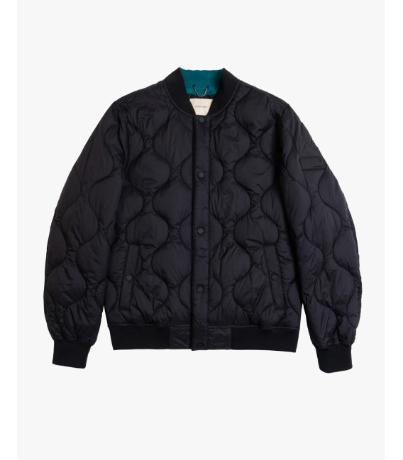 Quilted bomber jacket