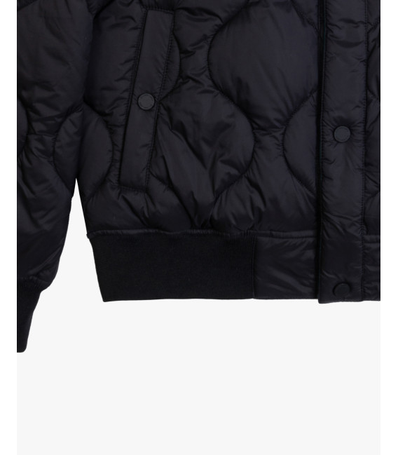 Quilted bomber jacket