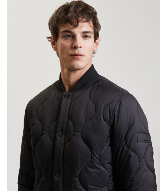 Quilted bomber jacket