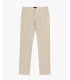 Slim fit chinos in woven textured fabric