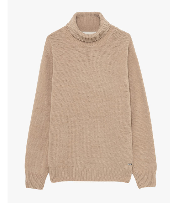 Chenille turtleneck sweater