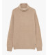 Chenille turtleneck sweater