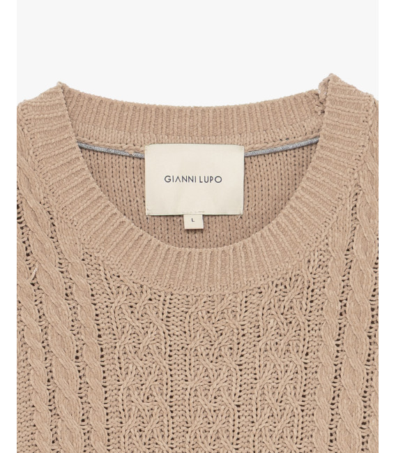 Maglione girocollo in ciniglia