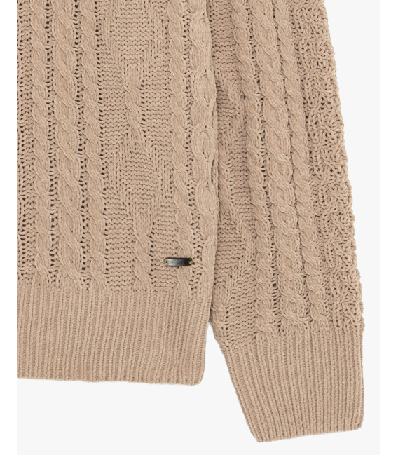 Maglione girocollo in ciniglia