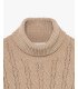 Chenille turtleneck sweater