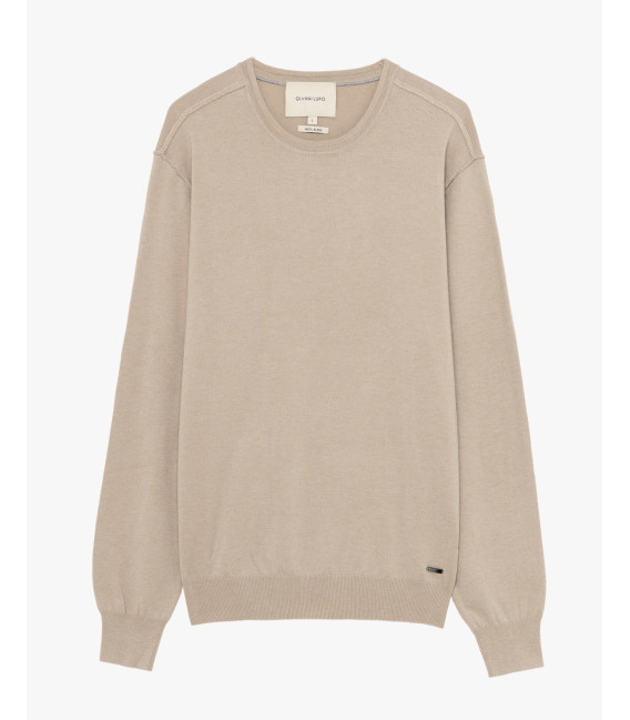 Maglione girocollo in misto lana