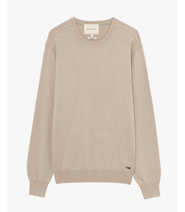 Maglione girocollo in misto lana