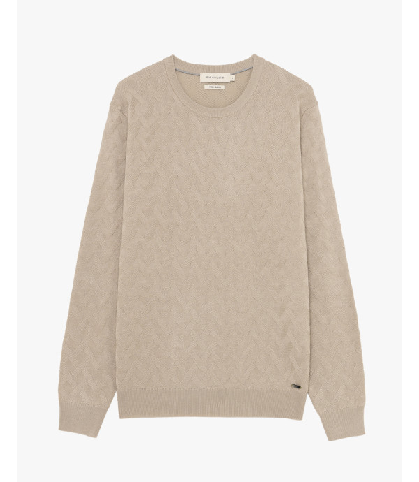 Maglione girocollo in misto lana