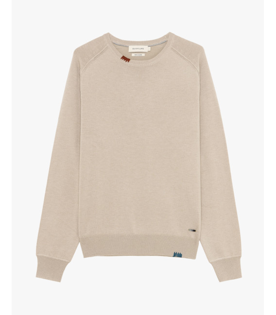 Maglione girocollo in misto lana