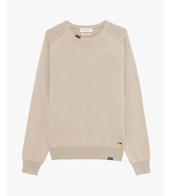 Maglione girocollo in misto lana