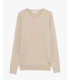 Maglia girocollo a trecce