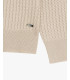 Maglia girocollo a trecce