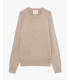 Maglia girocollo raglan boucle