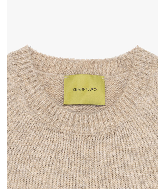 Maglione boucle girocollo
