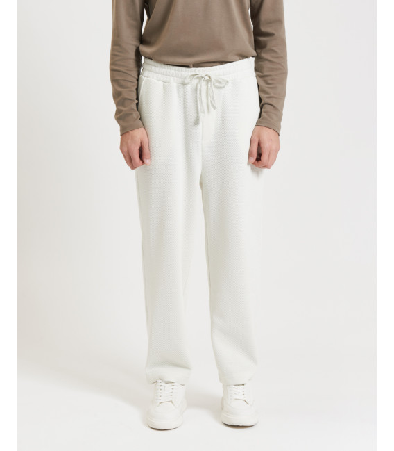 Jogger in tessuto texturizzato