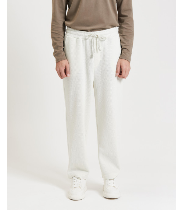 Jogger in tessuto texturizzato