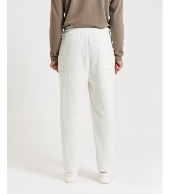 Jogger in tessuto texturizzato