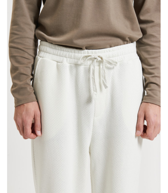Jogger in tessuto texturizzato