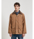 Field jacket with corduroy collar