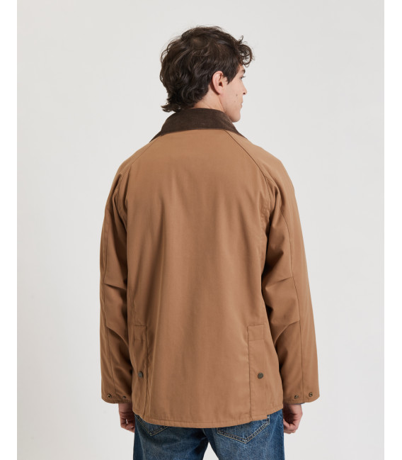 Field jacket with corduroy collar