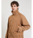 Field jacket with corduroy collar