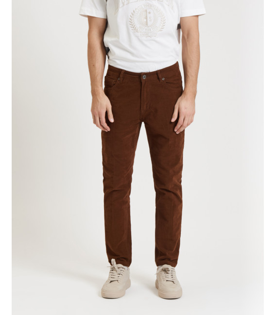 BRUCE regular slim trousers in corduroy