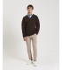 Slim fit chinos in woven textured fabric