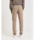 Cotton trousers with dotted effect