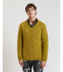 V-neck cable-knit sweater