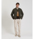 Multicolor striped turtleneck sweater in wool blend