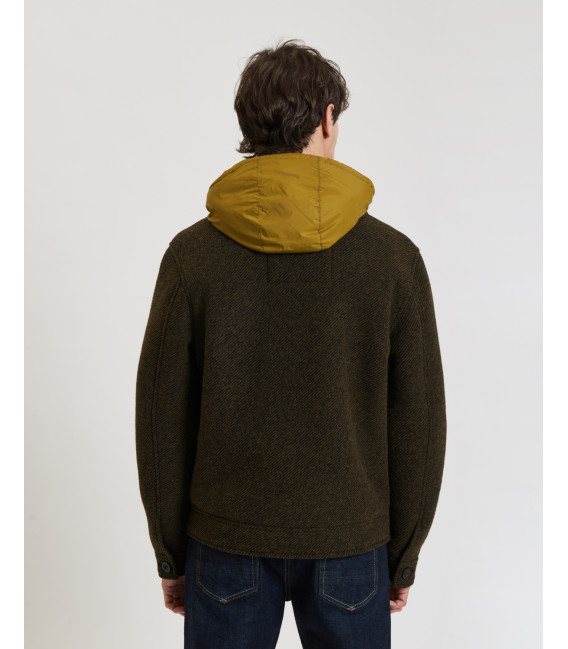 Jacket with detachable vest and hood