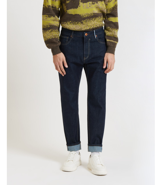 ANDY selvedge carrot fit jeans rinse wash