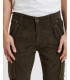 Slim fit corduroy cargo trousers