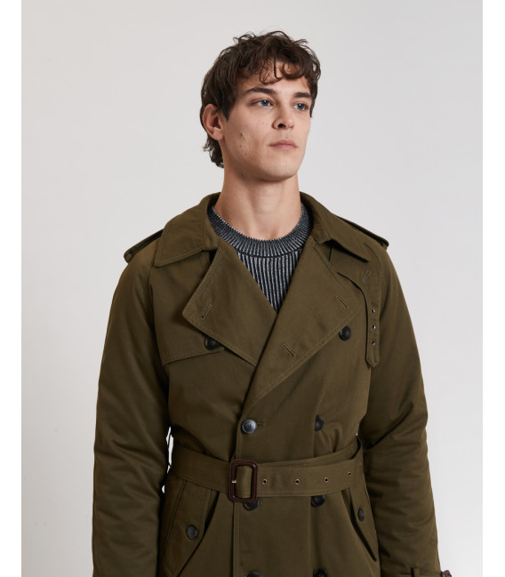 Double breasted trench coat