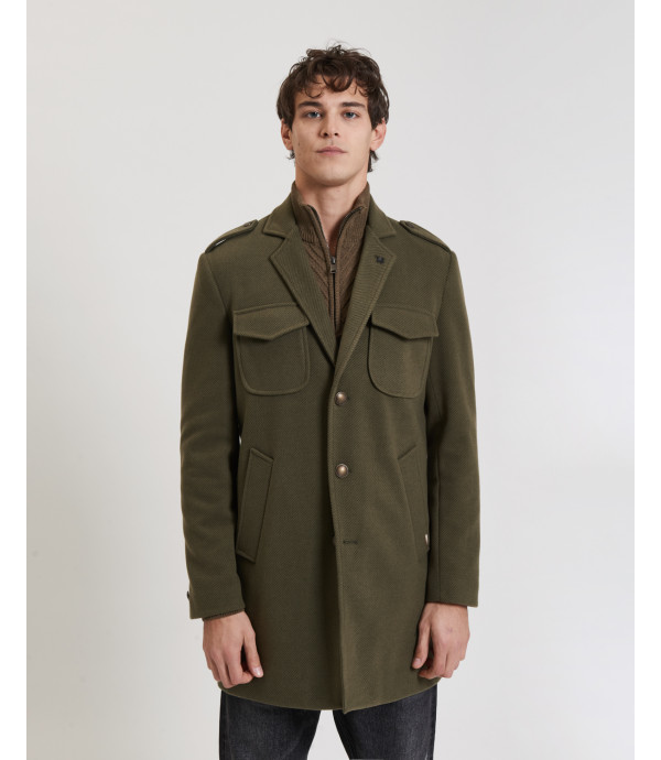 Cappotto stile militare