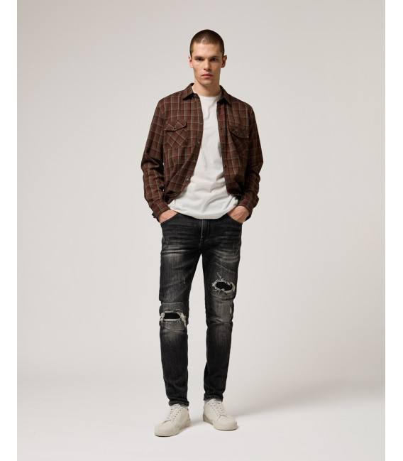 Jeans KEVIN skinny fit rip&repair slavato