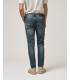 Jeans KEVIN skinny fit medium wash con strappi
