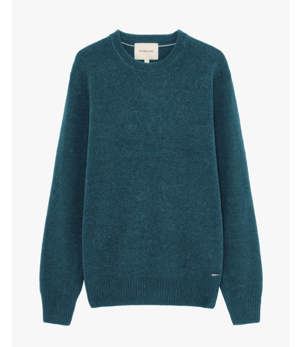 Maglione girocollo in ciniglia