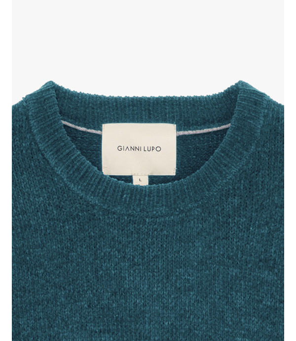 Maglione girocollo in ciniglia