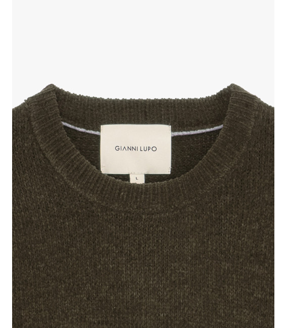 Maglione girocollo in ciniglia