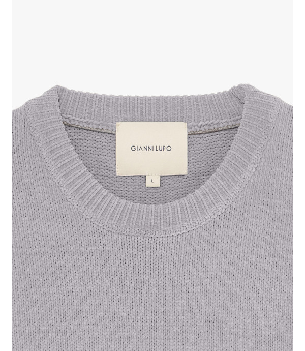 Maglione girocollo in ciniglia