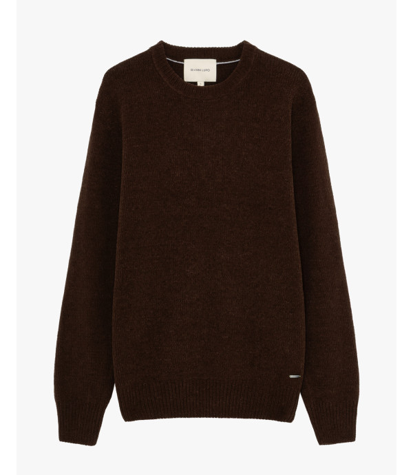 Maglione girocollo in ciniglia
