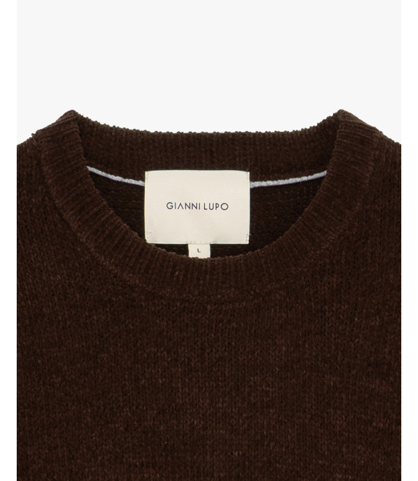 Maglione girocollo in ciniglia