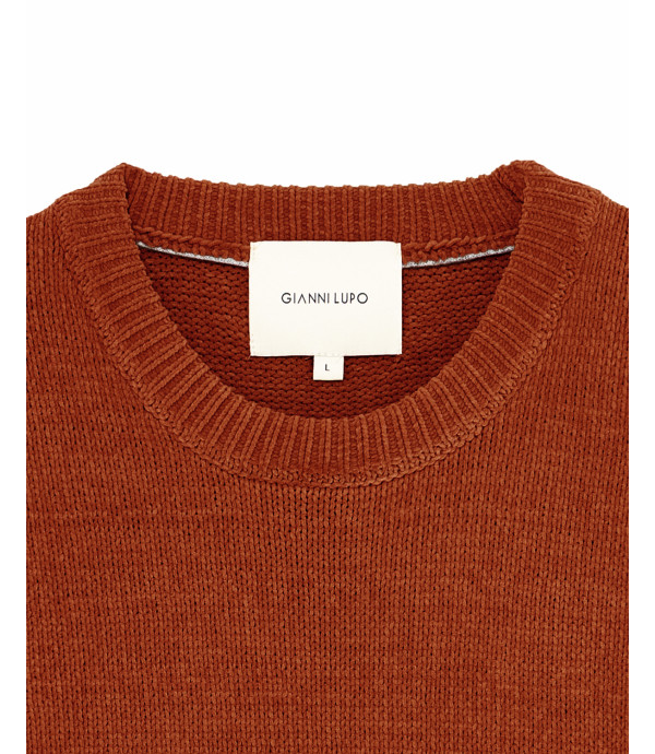 Maglione girocollo in ciniglia