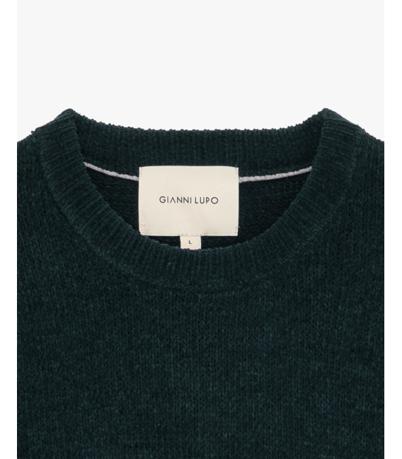 Maglione girocollo in ciniglia